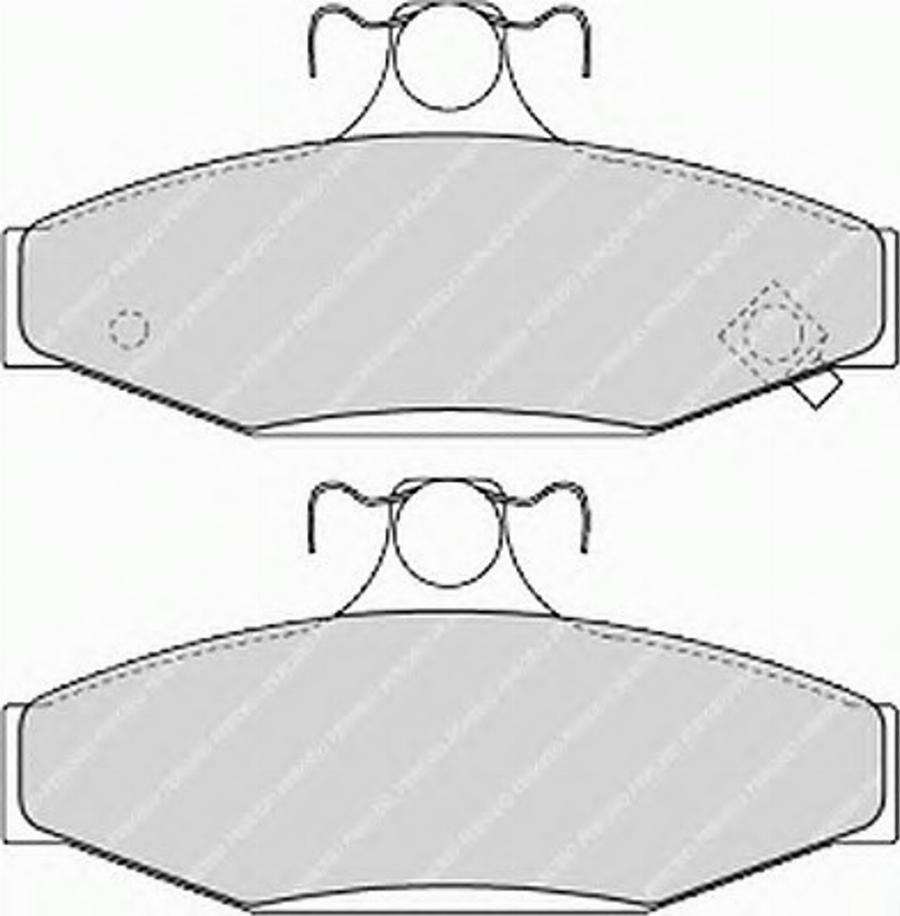 Ferodo FSL1157 - Тормозные колодки, дисковые, комплект avtokuzovplus.com.ua
