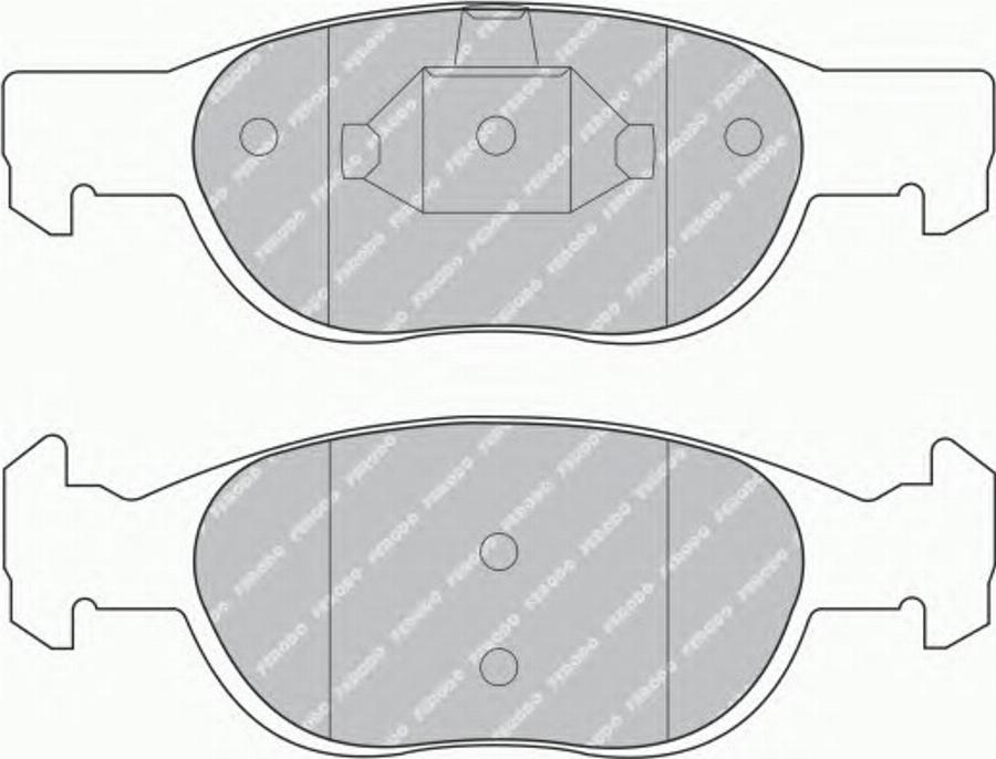 Ferodo FSL1160 - Тормозные колодки, дисковые, комплект avtokuzovplus.com.ua