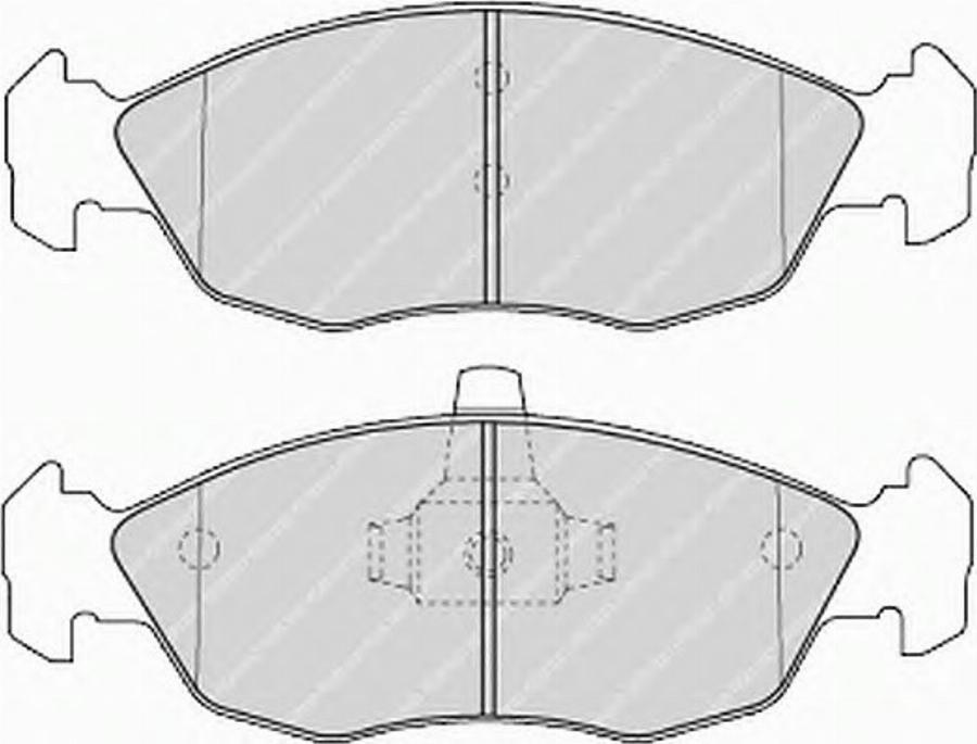 Ferodo FSL1168 - Тормозные колодки, дисковые, комплект avtokuzovplus.com.ua