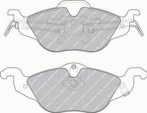 Ferodo FSL1293 - Гальмівні колодки, дискові гальма autocars.com.ua