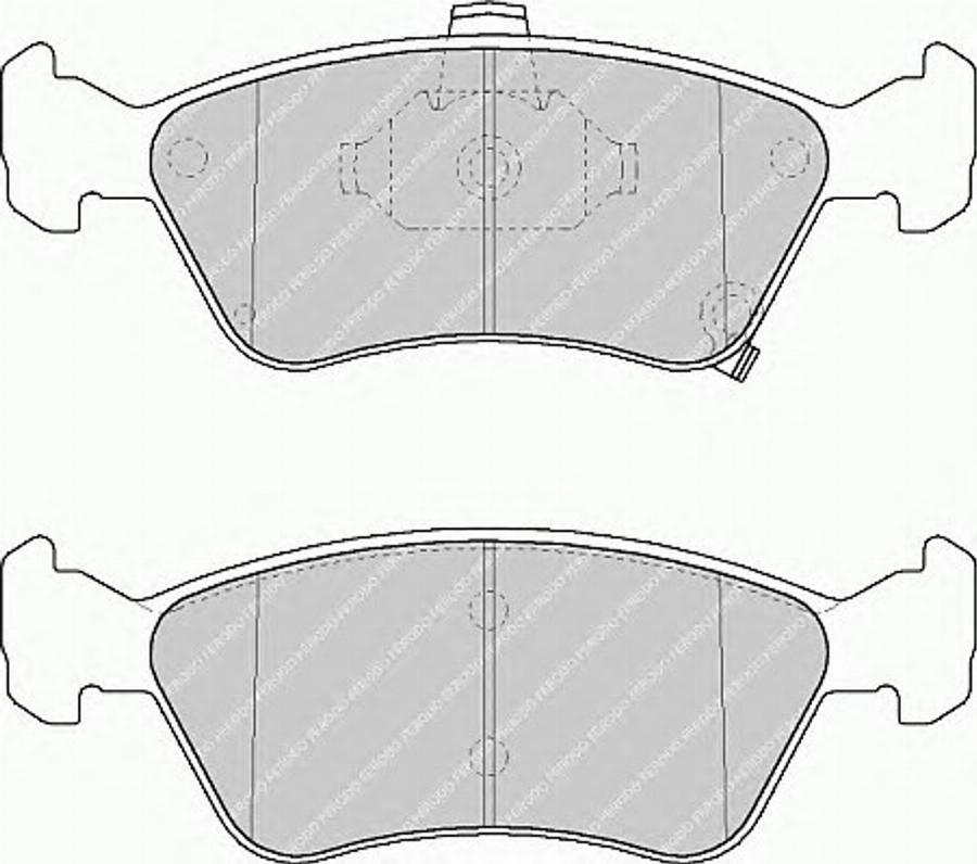 Ferodo FSL1321 - Гальмівні колодки, дискові гальма autocars.com.ua