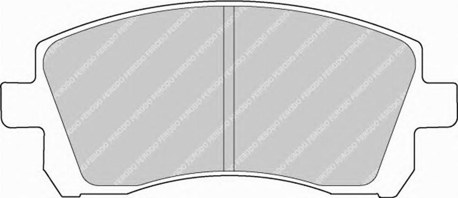 Ferodo FSL1327 - Тормозные колодки, дисковые, комплект avtokuzovplus.com.ua