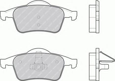 Ferodo FSL1383 - Гальмівні колодки, дискові гальма autocars.com.ua