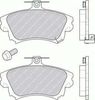 Ferodo FSL1384 - Тормозные колодки, дисковые, комплект avtokuzovplus.com.ua