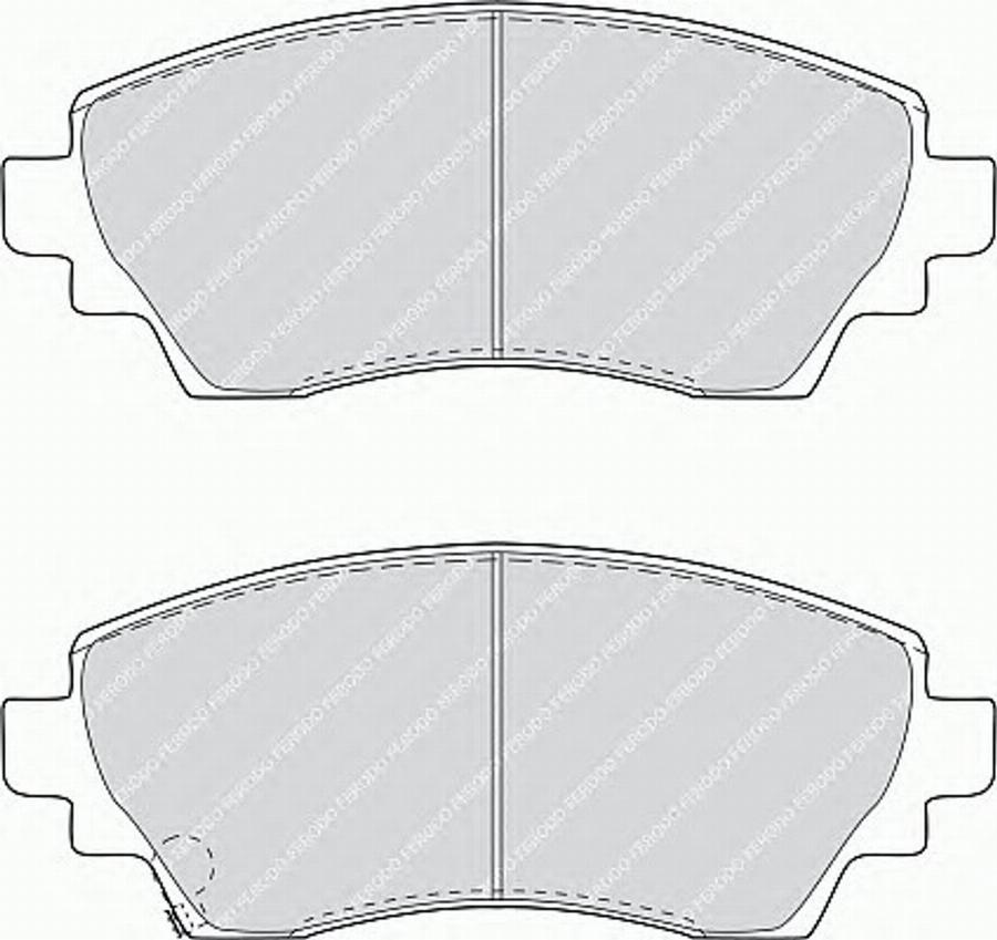 Ferodo FSL1391 - Тормозные колодки, дисковые, комплект autodnr.net