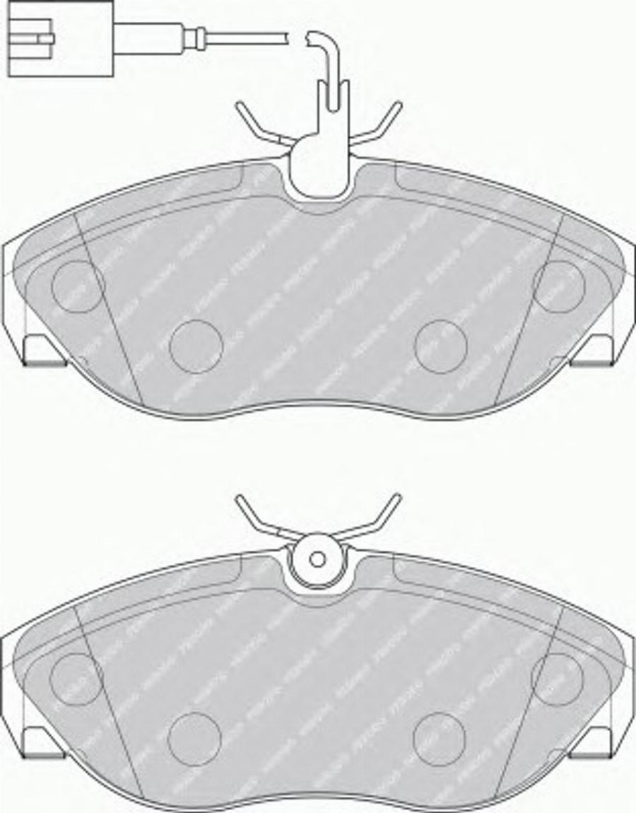 Ferodo FSL1396 - Тормозные колодки, дисковые, комплект avtokuzovplus.com.ua