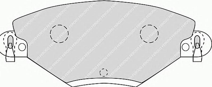 Ferodo FSL1411 - Тормозные колодки, дисковые, комплект avtokuzovplus.com.ua