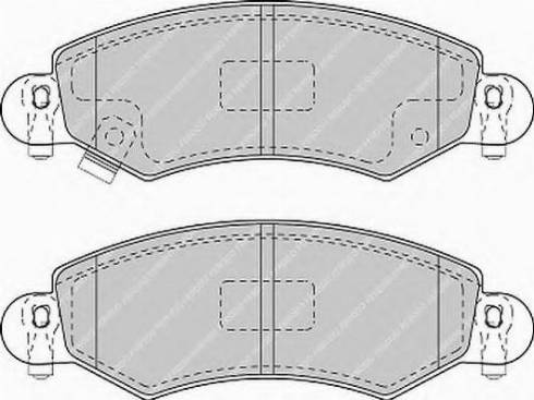 Ferodo FSL1423 - Тормозные колодки, дисковые, комплект avtokuzovplus.com.ua