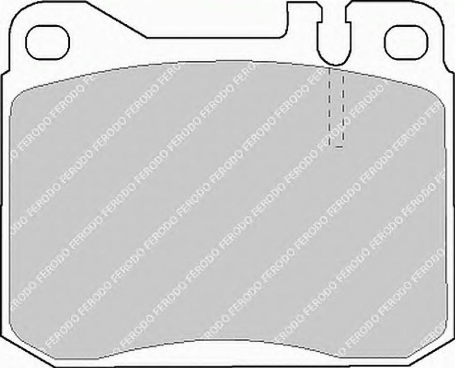 Ferodo FSL143 - Тормозные колодки, дисковые, комплект avtokuzovplus.com.ua