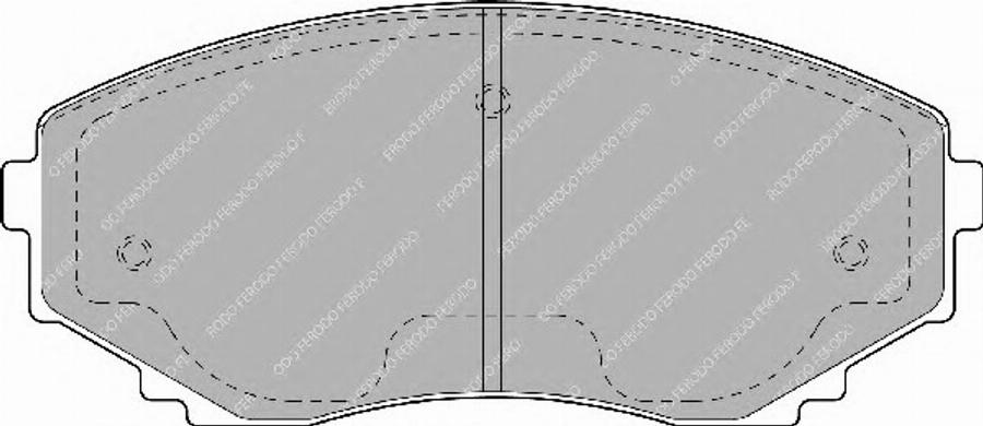 Ferodo FSL1445 - Тормозные колодки, дисковые, комплект autodnr.net