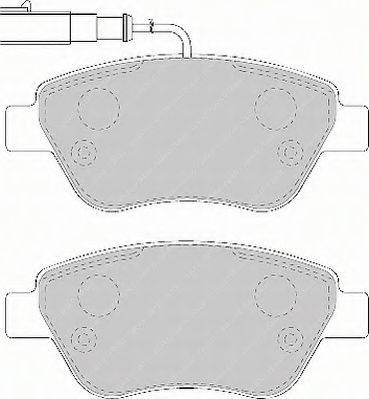 Ferodo FSL1466 - Гальмівні колодки, дискові гальма autocars.com.ua