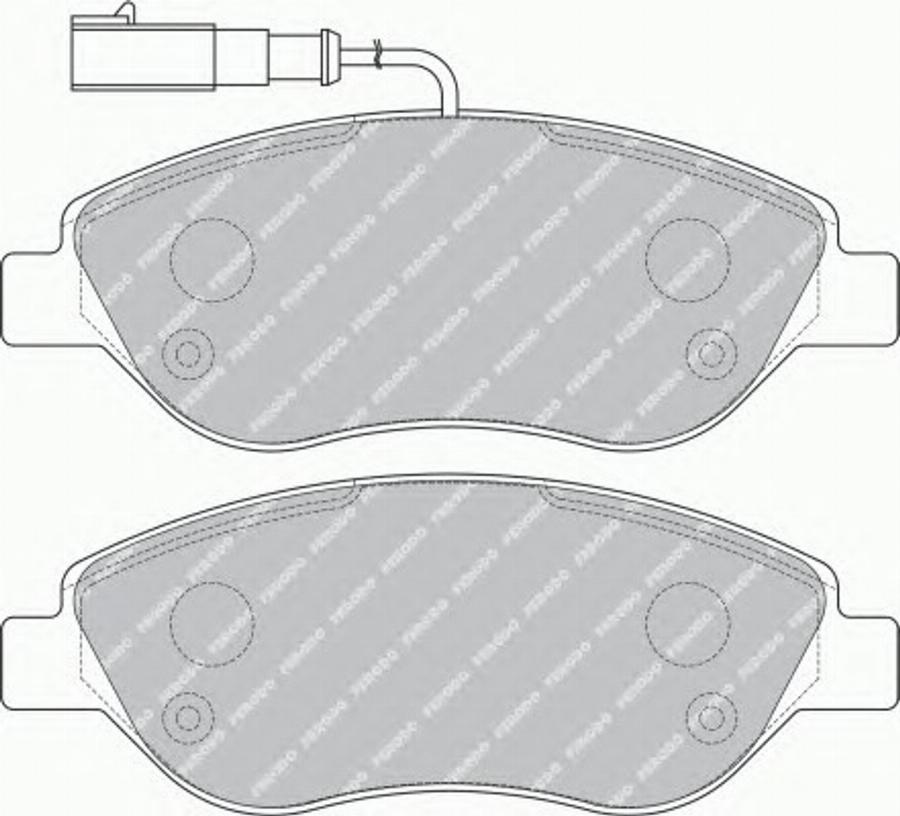 Ferodo FSL1468 - Гальмівні колодки, дискові гальма autocars.com.ua