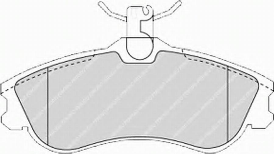 Ferodo FSL1477 - Тормозные колодки, дисковые, комплект autodnr.net