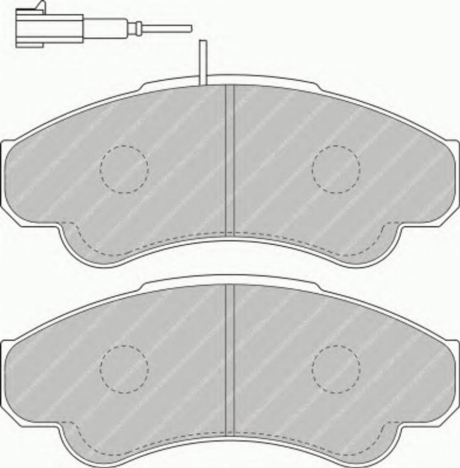 Ferodo FSL1479 - Тормозные колодки, дисковые, комплект autodnr.net