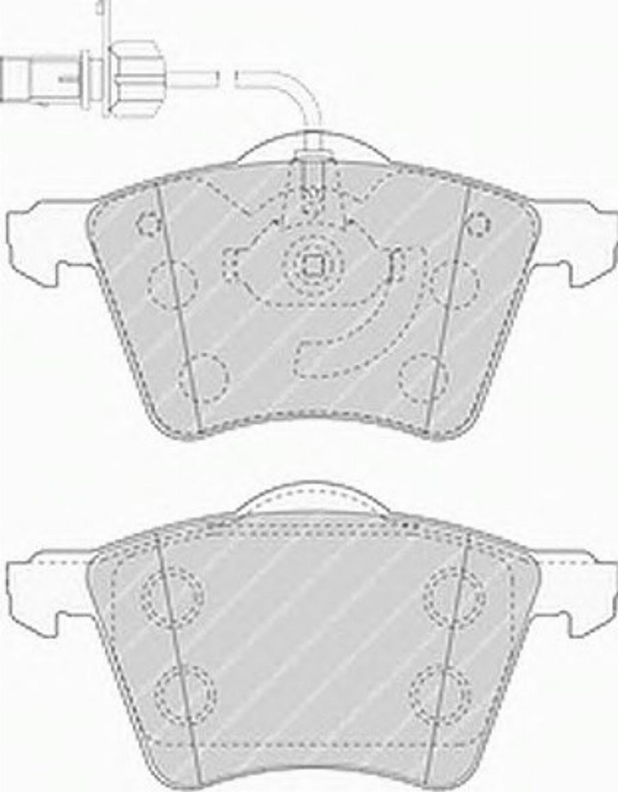 Ferodo FSL1484 - Тормозные колодки, дисковые, комплект avtokuzovplus.com.ua