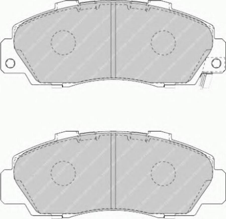 Ferodo FSL1505 - Гальмівні колодки, дискові гальма autocars.com.ua