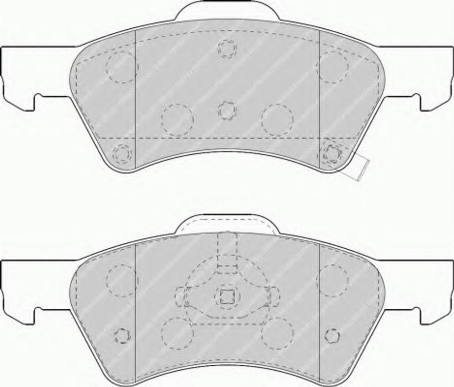 Ferodo FSL1510 - Гальмівні колодки, дискові гальма autocars.com.ua