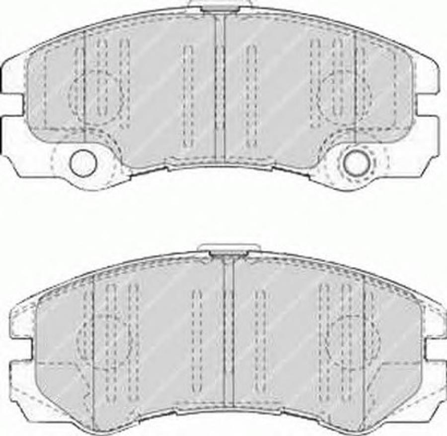 Ferodo FSL1511 - Тормозные колодки, дисковые, комплект autodnr.net