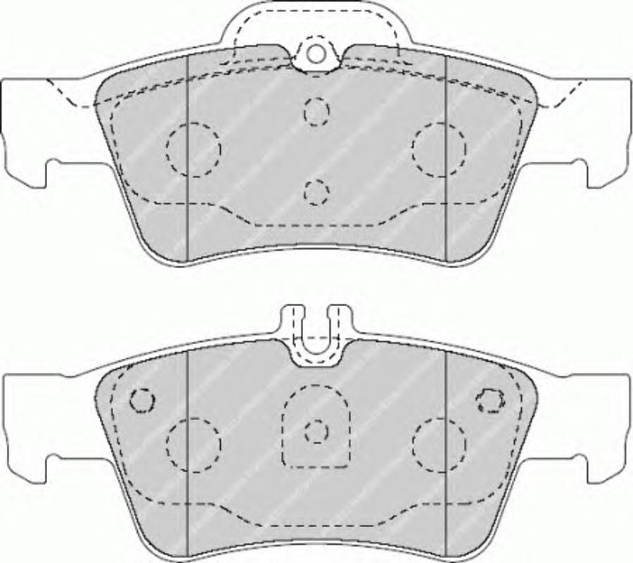 Ferodo FSL1526 - Тормозные колодки, дисковые, комплект autodnr.net