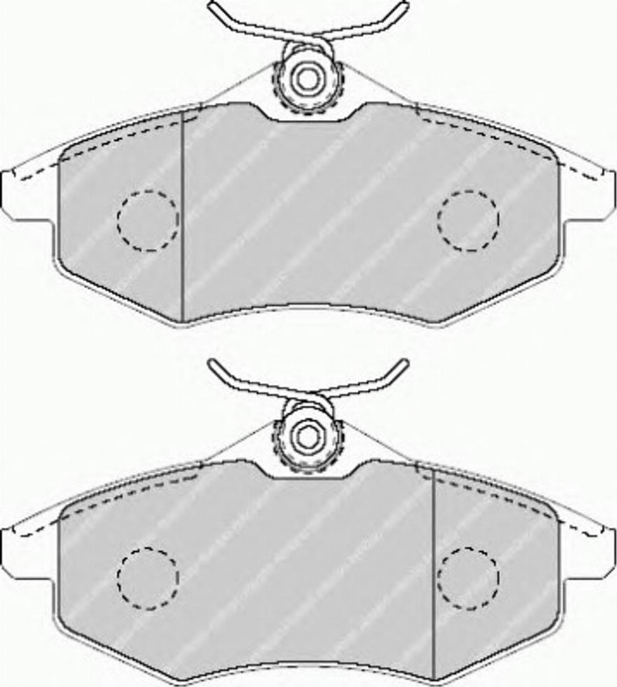 Ferodo FSL1542 - Тормозные колодки, дисковые, комплект avtokuzovplus.com.ua