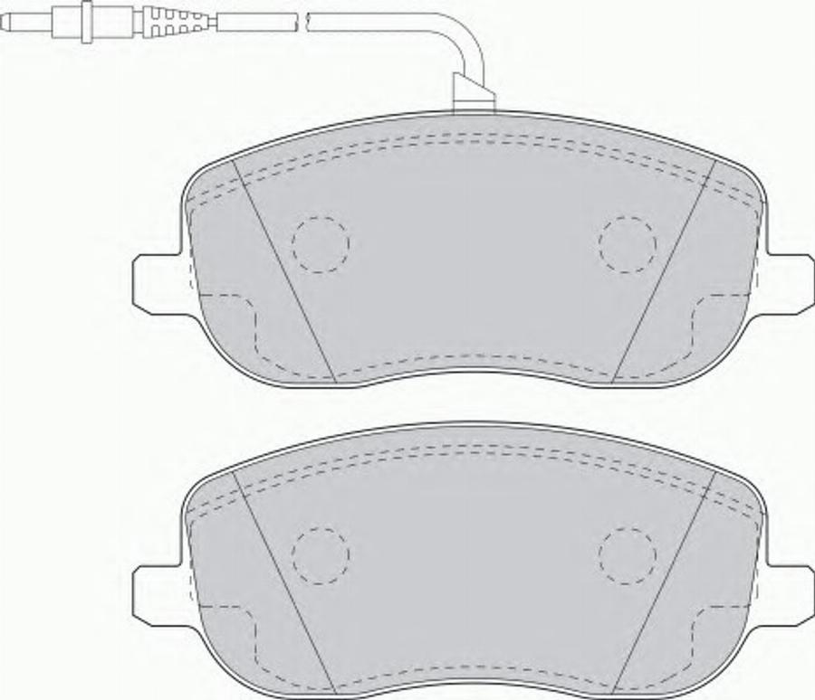 Ferodo FSL1556 - Тормозные колодки, дисковые, комплект autodnr.net