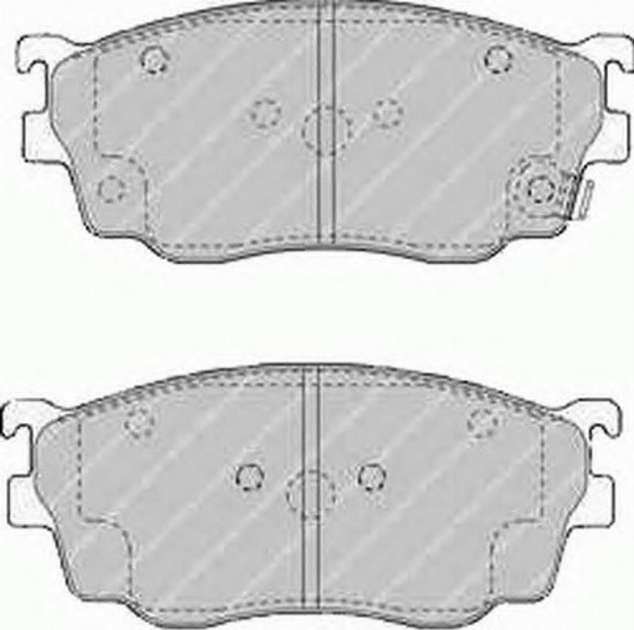 Ferodo FSL1557 - Тормозные колодки, дисковые, комплект avtokuzovplus.com.ua