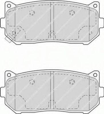 Ferodo FSL1569 - Тормозные колодки, дисковые, комплект avtokuzovplus.com.ua