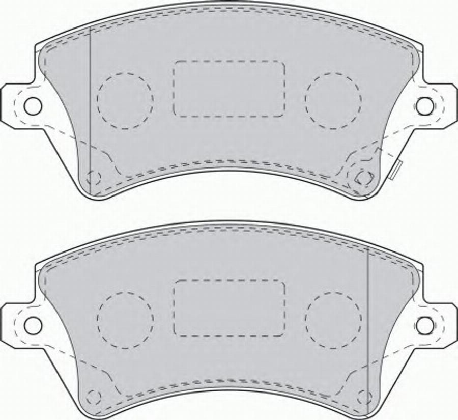 Ferodo FSL1573 - Тормозные колодки, дисковые, комплект avtokuzovplus.com.ua