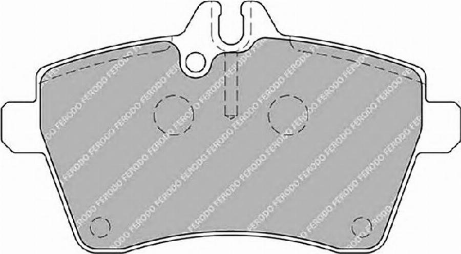 Ferodo FSL1593 - Тормозные колодки, дисковые, комплект avtokuzovplus.com.ua