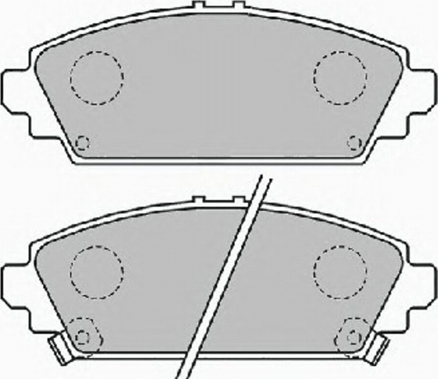 Ferodo FSL1601 - Тормозные колодки, дисковые, комплект avtokuzovplus.com.ua