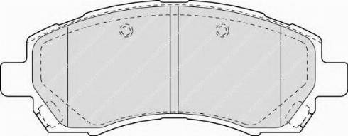 Ferodo FSL1612 - Тормозные колодки, дисковые, комплект autodnr.net