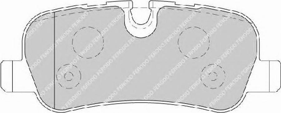 Ferodo FSL1613 - Тормозные колодки, дисковые, комплект avtokuzovplus.com.ua