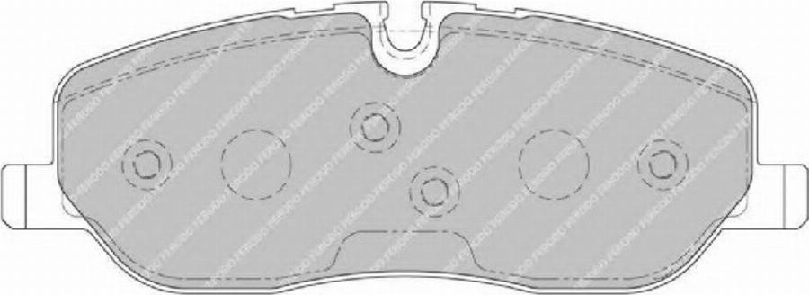 Ferodo FSL1615 - Тормозные колодки, дисковые, комплект avtokuzovplus.com.ua