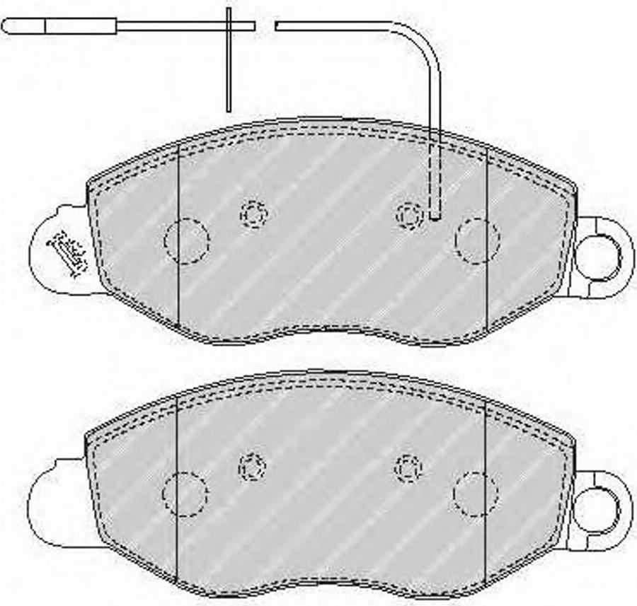 Ferodo FSL1616 - Тормозные колодки, дисковые, комплект autodnr.net