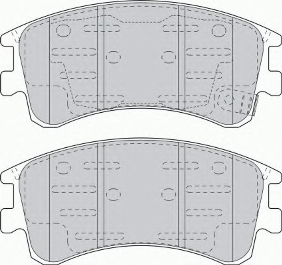 Ferodo FSL1619 - Тормозные колодки, дисковые, комплект avtokuzovplus.com.ua