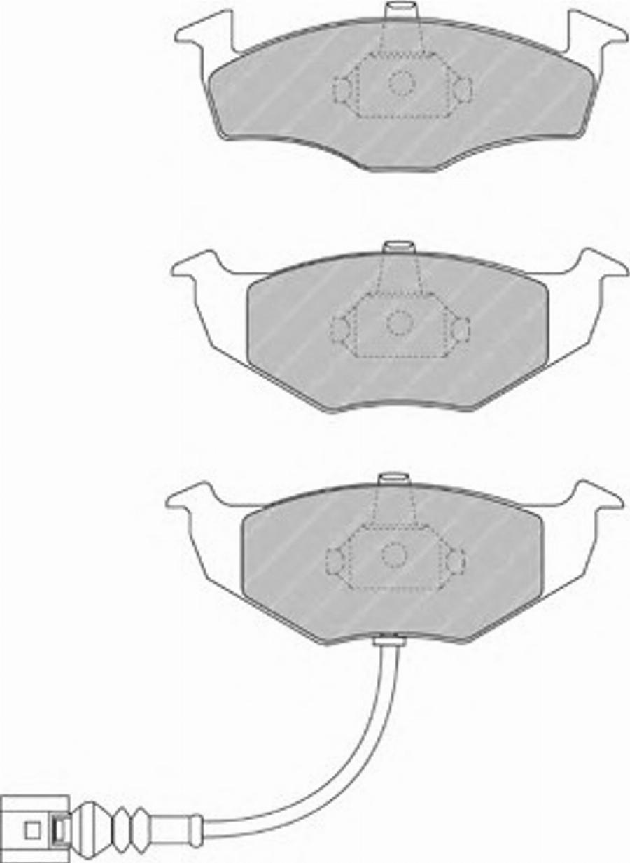 Ferodo FSL1634 - Тормозные колодки, дисковые, комплект autodnr.net