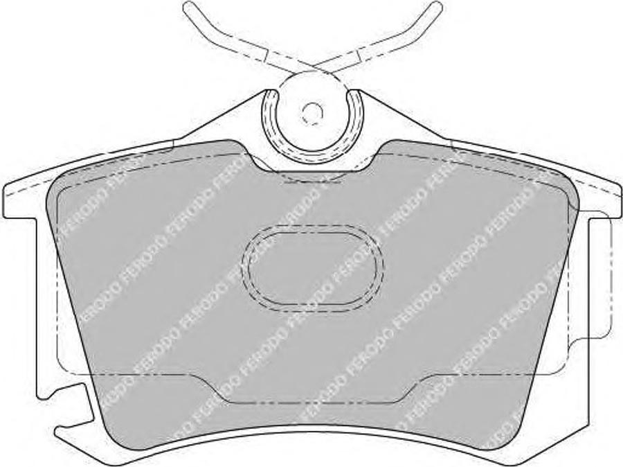 Ferodo FSL1637 - Тормозные колодки, дисковые, комплект autodnr.net