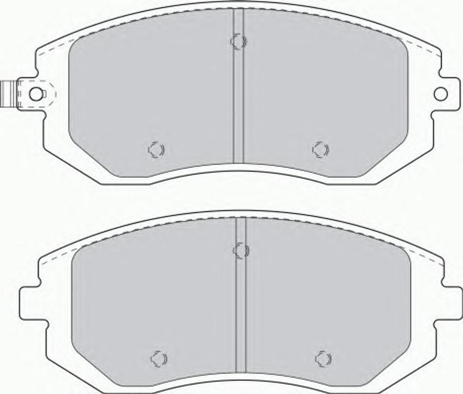 Ferodo FSL1639 - Тормозные колодки, дисковые, комплект autodnr.net