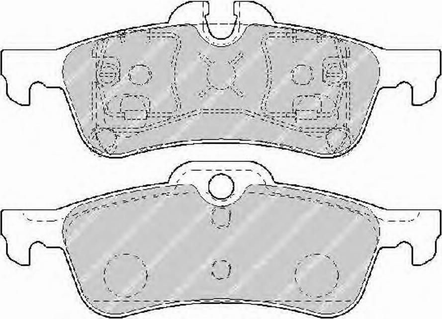 Ferodo FSL1676 - Тормозные колодки, дисковые, комплект avtokuzovplus.com.ua