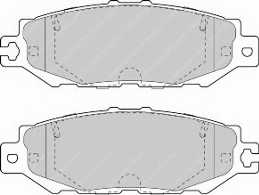 Ferodo FSL1684 - Тормозные колодки, дисковые, комплект autodnr.net