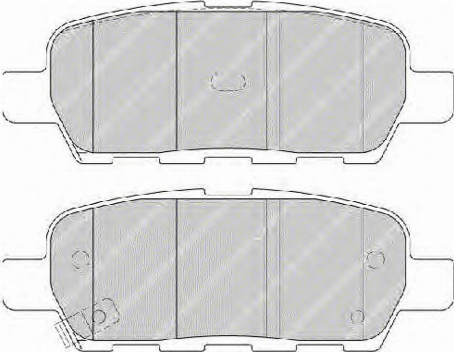 Ferodo FSL1693 - Тормозные колодки, дисковые, комплект autodnr.net