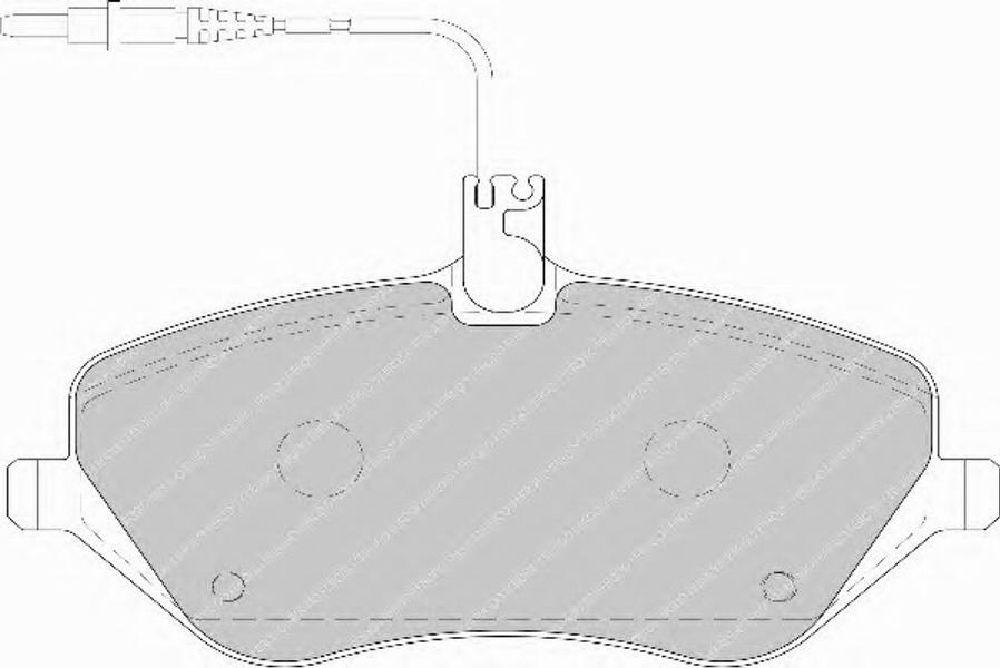 Ferodo FSL1726 - Тормозные колодки, дисковые, комплект avtokuzovplus.com.ua