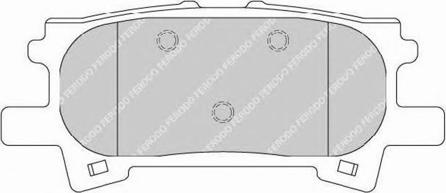 Ferodo FSL1731 - Тормозные колодки, дисковые, комплект avtokuzovplus.com.ua