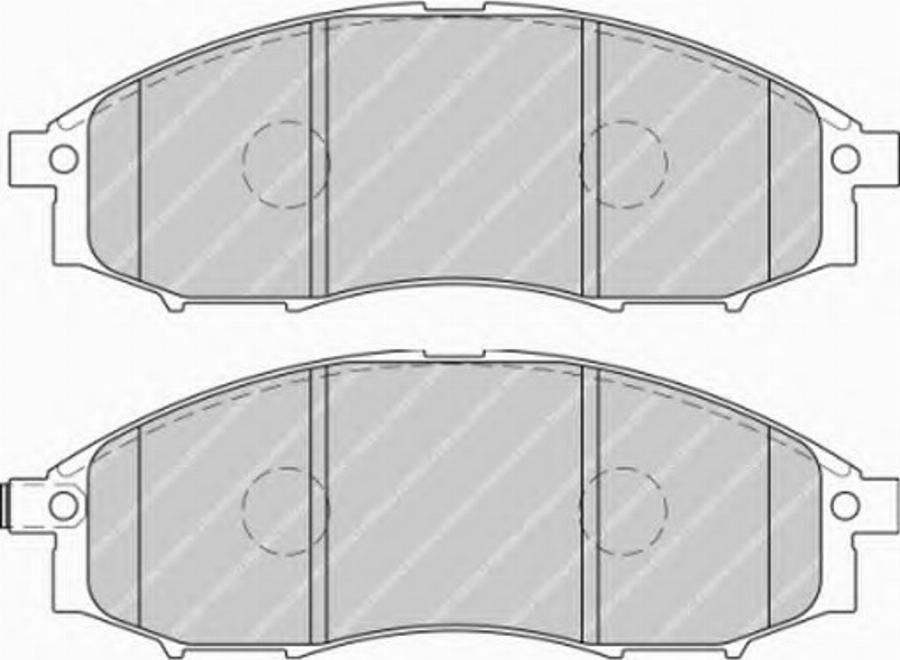 Ferodo FSL1745 - Тормозные колодки, дисковые, комплект avtokuzovplus.com.ua