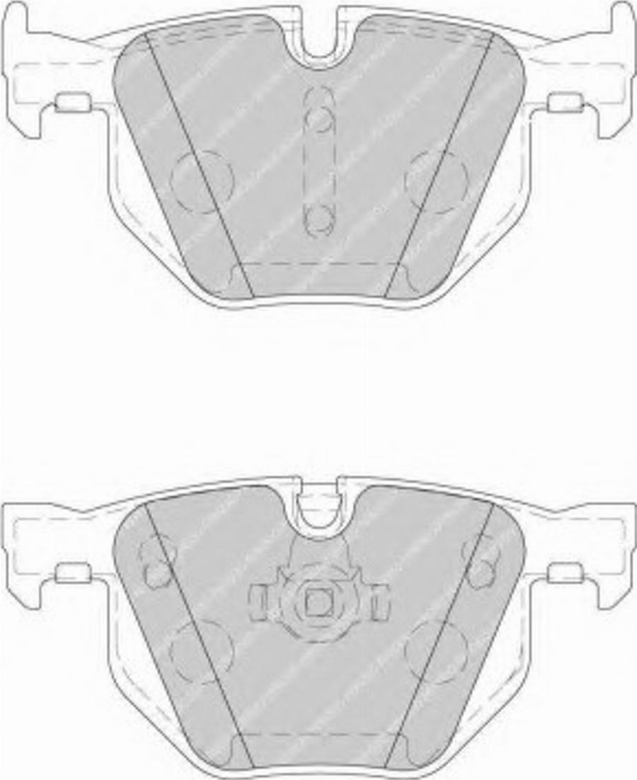 Ferodo FSL1748 - Тормозные колодки, дисковые, комплект autodnr.net