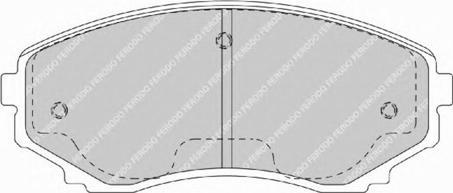 Ferodo FSL1757 - Тормозные колодки, дисковые, комплект autodnr.net