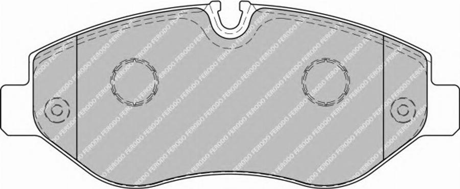 Ferodo FSL1778 - Тормозные колодки, дисковые, комплект avtokuzovplus.com.ua