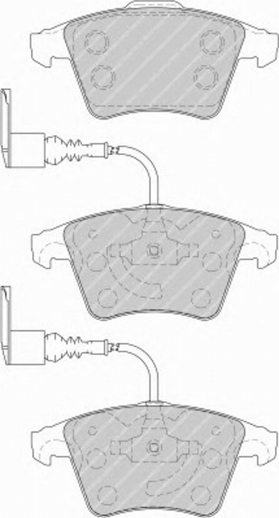 Ferodo FSL1826 - Тормозные колодки, дисковые, комплект autodnr.net