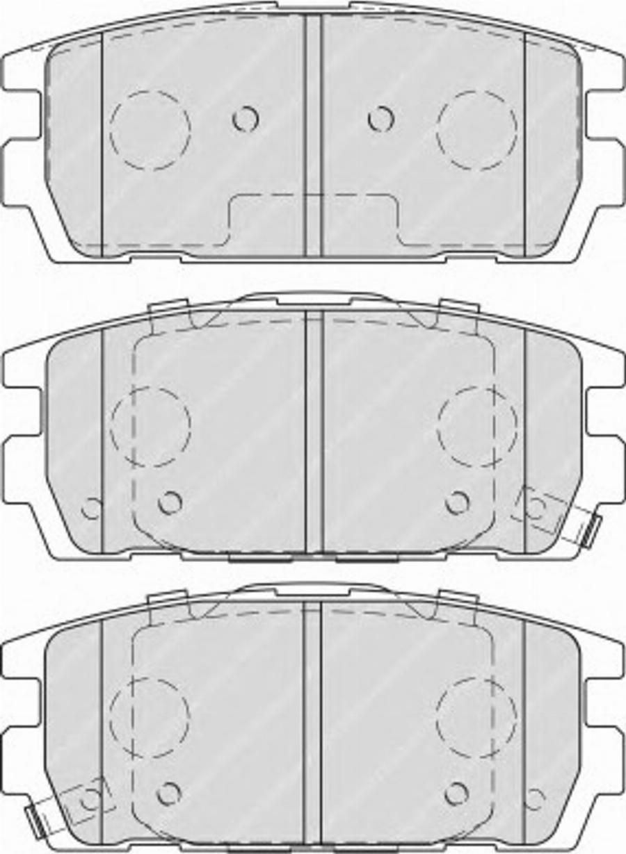 Ferodo FSL1841 - Тормозные колодки, дисковые, комплект autodnr.net