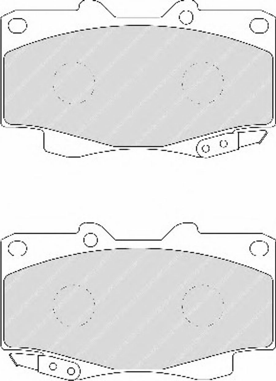 Ferodo FSL1852 - Тормозные колодки, дисковые, комплект avtokuzovplus.com.ua